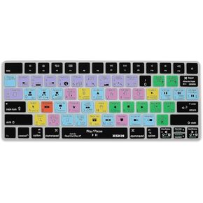 XSKN for Final Cut Pro X 10 Shortcut Silicone Keyboard Protective Film Compatible Apple Magic Keyboard (MLA22LL/A) with US Layout