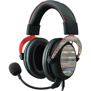 MightySkins Skin Compatible with Kingston HyperX Cloud II Gaming Headset - Gray Wood | Protective, Durable, and Unique Vinyl Decal wrap Cover | Easy to Apply, Remove | Made in The USA