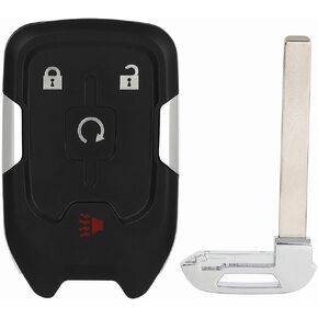 SCITOO Keyless Entry Remote Key Fob SHELL CASE Replacement for 4 Buttons Uncut Car Key for GMC DENALI XL 2017-2020 1pc FCC 13584513 HYQ1EA