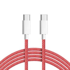 10FT/300cm USB-C Fast Charging Cable,100W High Power,Extra Long Nylon Braided Cord For Computer, Phone, Car Charger,Type C to C Charger Cord for iphone,Switch, Pixel,Universal Type-C Devices3M (Red)