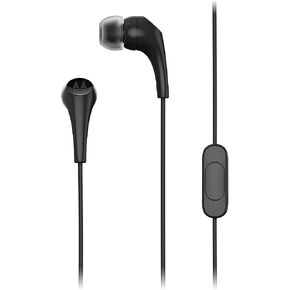 Motorola Wired Earbuds with Microphone - Earbuds 2-S Corded in-Ear Headphones, Control Button for Calls/Music, Comfortable Lightweight Silicone Ear Buds, Clear Bass Sound, Noise Isolation - Black
