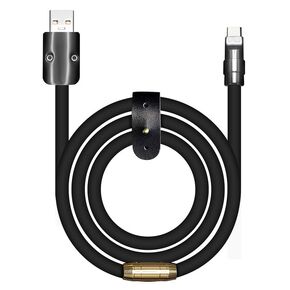 chubbycable Black Chubby - Special Black Samurai Edition Silicone Fast Charging USB-C Cable Phones Tablets Type C Charger Cord Durable Power Bank Cable, Matte Black, Type C to Type C, 6.6FT