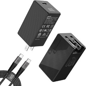 Minthouz USB C Plug, 65W GaN II Fast Charger Plug, Wall Charger for iPhone 14 Pro Max/13, Type C Power Adapter Compatible with MacBook/iPad/Galaxy/Dell XPS/Pixel/Switch/AirPods etc.