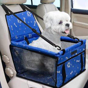 PetsHome مقعد سيارة للكلاب قابل للطي مقعد سيارة معزز مقاوم للماء وجيد التهوية حقيبة سفر أكسفورد للكلاب الصغيرة والمتوسطة والجراء والحيوانات الأليفة بنمط وردي in Kuwait
