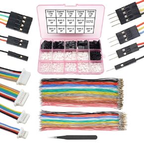 SH1.0 to DP 2.54 Pre-Crimped Cables and Connectors Kit Compatible with JST SH 1.0mm for I2C Qwiic Stemma QT Wire FPV Drone Flight Controller SpeedyBee F405 Holybro Kakute H7 F7 T-Motor Velox F7