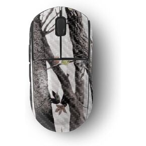 MightySkins Carbon Fiber Skin Compatible with Logitech G Pro Wireless Gaming Mouse - Artic Camo | Protective, Durable Textured Carbon Fiber Finish | Easy to Apply