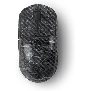 MightySkins Carbon Fiber Skin Compatible with Logitech G Pro Wireless Gaming Mouse - Onyx Marble | Protective, Durable Textured Carbon Fiber Finish | Easy to Apply