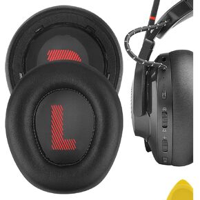 Geekria QuickFit Replacement Ear Pads for JBL Quantum 800 Wireless Headphones Ear Cushions, Headset Earpads, Ear Cups Cover Repair Parts (Black)