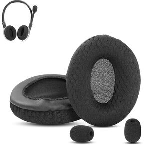 Replacement Earpads Cushion Compatible with Sennheiser SC 165 USB/SC 160/SC 135/SC 130 USB Headsets Durable Ear Pads with Breathable Fabric Foam
