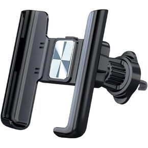Car Vent Phone Holder, 360 Rotation, Compatible with iPhone and Samsung, Universal Phone Mount, Black