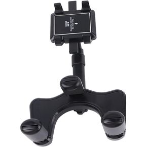 Car Phone Holder Black Multifunctional 360° Rotation Adjustable Rugged Stable Car Phone Holder for Car Securely Hold and Position Your Phone in The Car with This