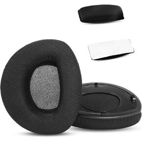 Earpads & Headband Replacement Compatible with Sennheiser RS160/HDR160 RS170/HDR170 RS180/HDR 180 Wireless Headphones Ear pads with Breathable Fabric/High Density Foam