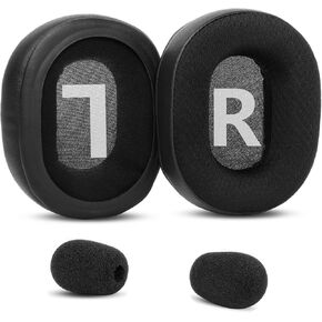 G Pro X Ear Pads Replacement Cushions Compatible with Logitech G Pro X, G Pro X 2 Headphones Earpads Upgrade Spare Parts Added Thickness (Earpads)