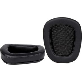 Replacement Memory Foam & Mesh Fabric Ear Cushion Pads Cover for Logitech G633 G933 Headphone ONLY (Black)