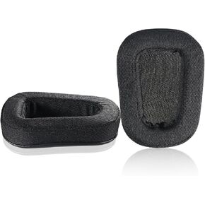 Replacement Memory Foam & Mesh Fabric Ear Cushion Pads Cover for Logitech G633 G933 Headphone ONLY (Black) in Saudi Arabia