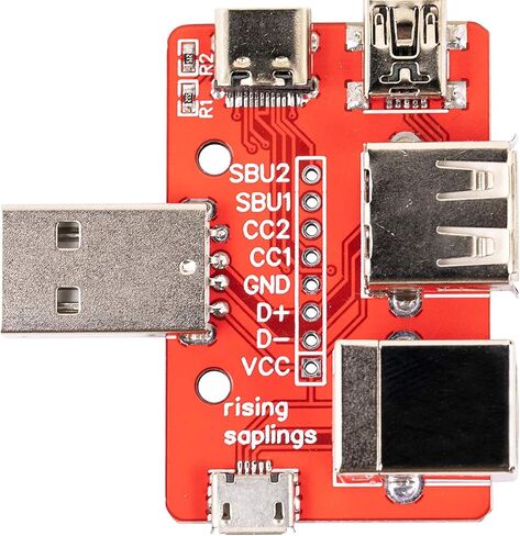 2 قطعة USB لوحة القطع 6 في 1 نوع A ذكر إلى Mini Type-c مايكرو نوع B أنثى المجلس in Saudi Arabia