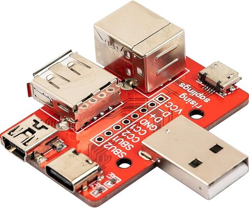2 قطعة USB لوحة القطع 6 في 1 نوع A ذكر إلى Mini Type-c مايكرو نوع B أنثى المجلس in Saudi Arabia
