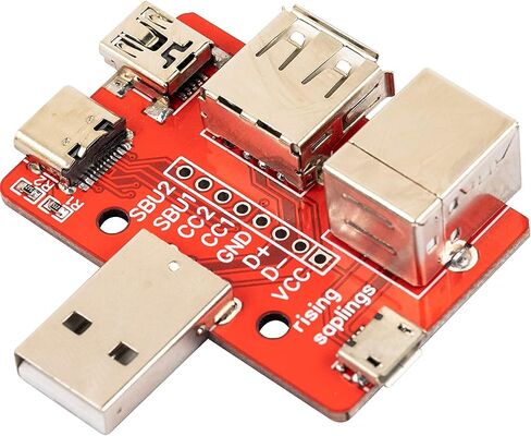 2 قطعة USB لوحة القطع 6 في 1 نوع A ذكر إلى Mini Type-c مايكرو نوع B أنثى المجلس in Saudi Arabia