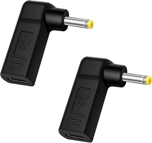 2PCS USB C to DC Adapter type c Female to dc 4.0X1.7mm 20V/3A PD Trigger Male Plug Power Charger Connector in Saudi Arabia