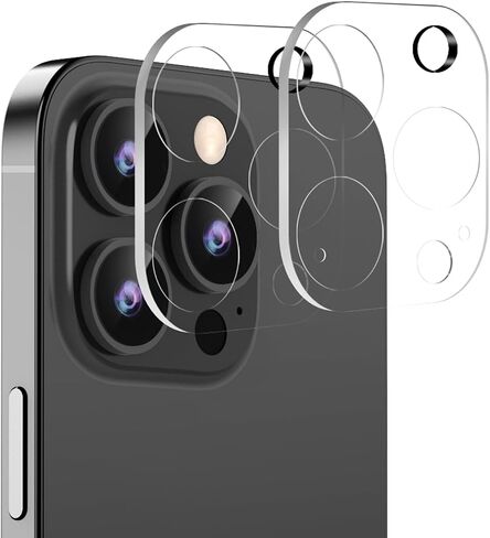 McgojoHi [عبوة من قطعتين واقي عدسة الكاميرا لهاتف iPhone 15 Pro/15 Pro Max، غطاء شاشة كامل من الزجاج المقسى عالي الدقة لعدسة الكاميرا الشفافة، طبقة حماية لشاشة الكاميرا مقاومة للخدش بقوة 9H in Kuwait