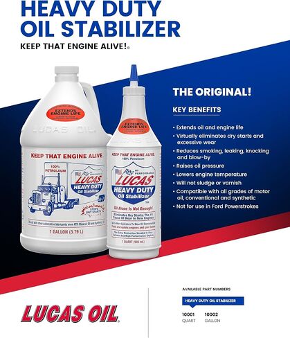 Lucas 10001-12PK Heavy Duty Oil Stabilizer - 32 oz., (Pack of 12) in Saudi Arabia