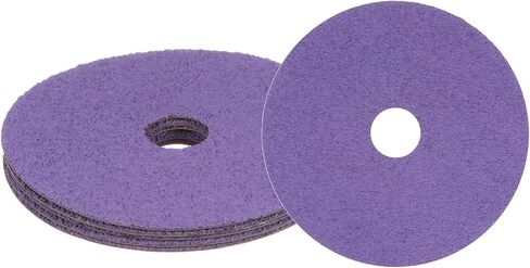 HARFINGTON 25PCS Fiber Grinding and Sanding Discs 5" x 7/8" 60 Grit Ceramic Resin Fiber Abrasive Discs for Grinding Polishing, Red Brown in Saudi Arabia