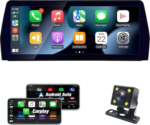 Car Stereo for BMW 5 E60 E61 E63 E64 CCC 2005-2008, 12.3 inch Car Audio Receivers Car Radio Touchscreen with Wireless Aftermarket Android Auto Head Unit Backup Camera GPS Carplay for Apple Car Play in Saudi Arabia