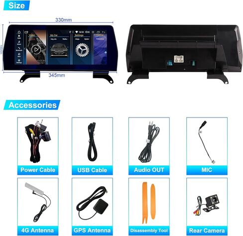 Car Stereo for BMW 5 E60 E61 E63 E64 CCC 2005-2008, 12.3 inch Car Audio Receivers Car Radio Touchscreen with Wireless Aftermarket Android Auto Head Unit Backup Camera GPS Carplay for Apple Car Play in Saudi Arabia