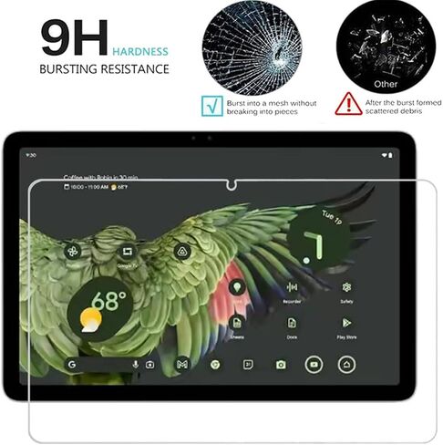 VIESUP for Google Pixel Tablet (2023) Screen Tempered Glass - [2Pack] 9H Hardness High Definition No Bubble Anti-scratch Screen Protector Tempered Glass for Pixel Tablet (10.95") 2023 in Saudi Arabia