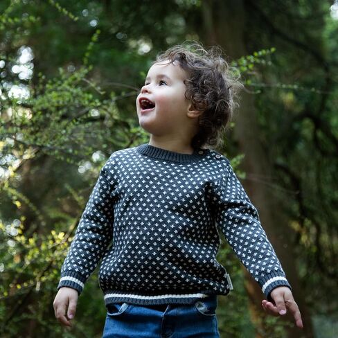 Toddler Baby Boy Cotton Knitted Sweater Long Sleeve Round Neck Pullover Tops Fall Winter Clothes in Saudi Arabia