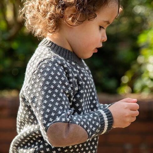 Toddler Baby Boy Cotton Knitted Sweater Long Sleeve Round Neck Pullover Tops Fall Winter Clothes in Saudi Arabia