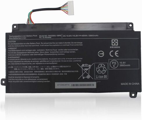 بطارية كمبيوتر محمول PA5208U PA5208U-1BRS لسلسلة توشيبا كروم بوك CB30-B3121 CB35 CB35-B3330 ستالايت E45W P55W [10.8 فولت 45 وات] in Kuwait