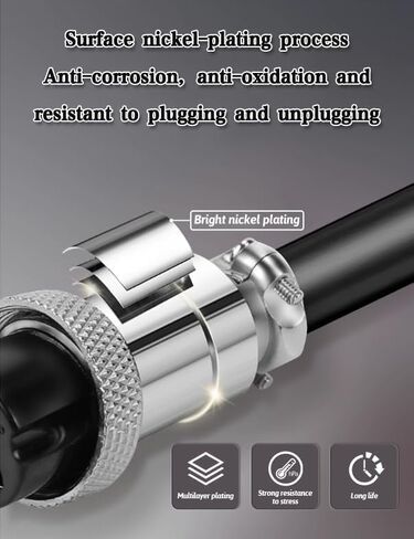 Aviation Plug GX16 Connector 2/3/4/5/6/7/8/9/10/12 Pin Socket with Wire 1M (3 Pin Female-Male) in Saudi Arabia