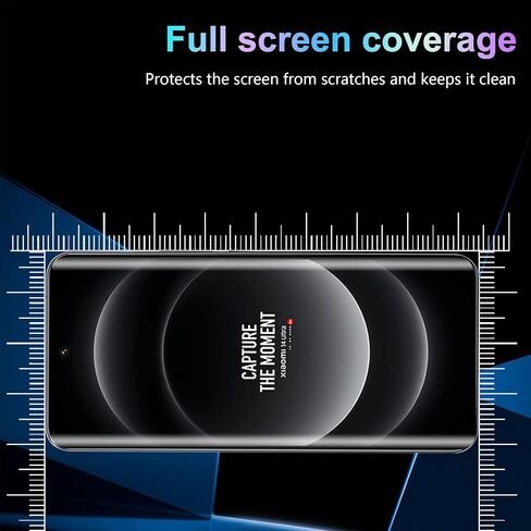 واقي شاشة فائق الجودة لهاتف Xiaomi 14 مع واقي عدسة الكاميرا، وطبقة من الزجاج المقوى المقاوم للخدش بقوة 9H، صديق للحافظة، مضاد لبصمات الأصابع، مضاد للخدش (2+2 عبوة) in Kuwait