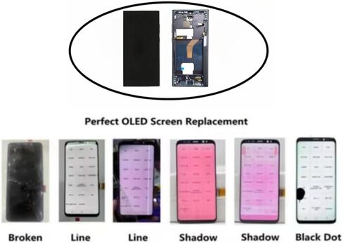 OLED for Samsung Galaxy S22 Ultra 5G LCD Display Screen Assembly Replacement for Samsung S22 Ultra Touch Digitizer Screen with Frame Toolkits S908U S908A US Version Black in Kuwait