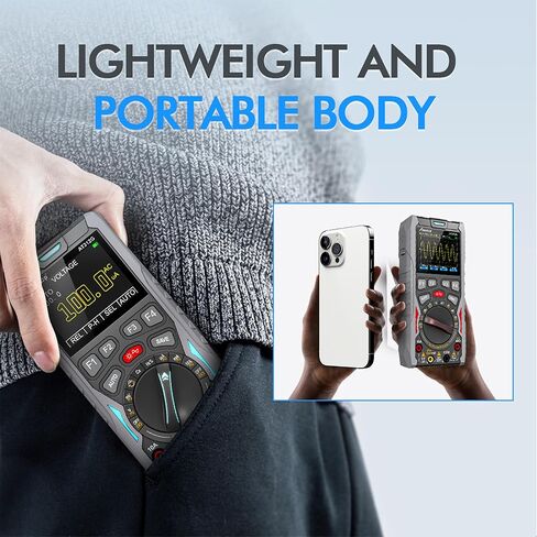 Abestop راسم الذبذبات 3 في 1 وظائف راسم الذبذبات المتعدد مع مولد الموجي 12 ميجا هرتز عرض النطاق الترددي 50MSa/s معدل أخذ العينات مصدر الإشارة متر اختبار (AT312G) in Kuwait