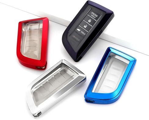 غطاء مفتاح Fob لـ Acura Soft TPU Car Key Shell Case Protector متوافق مع 2022 2023 Acura RDX MDX Integra A-spec w/Tech CVT (أحمر) in Saudi Arabia