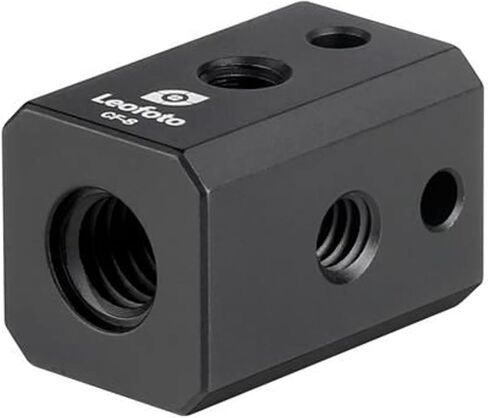 Leofoto CF-8 Tripod Multi-Adapter Post/Block with 1 Male 1/4" Stud, 4 Female 1/4" & Sockets 1 x 3/8" / 1/4" Female Accessory Ideal for Magic Arm in Saudi Arabia