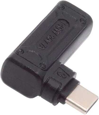 NFHK 140 واط 100 واط تيار مستمر جاك 5.5x2.1 مللي متر المدخلات إلى USB-C نوع-C بزاوية 90 درجة قابس طاقة محول الشحن للهاتف المحمول in Saudi Arabia