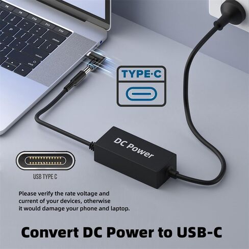 NFHK 140 واط 100 واط تيار مستمر جاك 5.5x2.1 مللي متر المدخلات إلى USB-C نوع-C بزاوية 90 درجة قابس طاقة محول الشحن للهاتف المحمول in Saudi Arabia