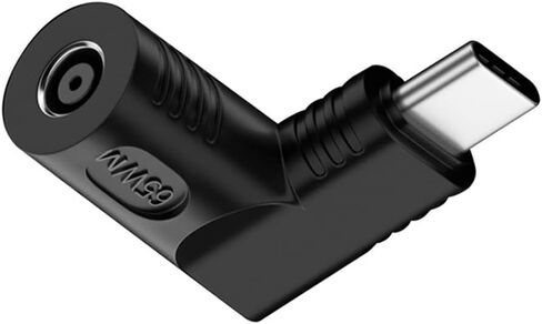 NFHK 140 واط 100 واط تيار مستمر جاك 5.5x2.1 مللي متر المدخلات إلى USB-C نوع-C بزاوية 90 درجة قابس طاقة محول الشحن للهاتف المحمول in Saudi Arabia