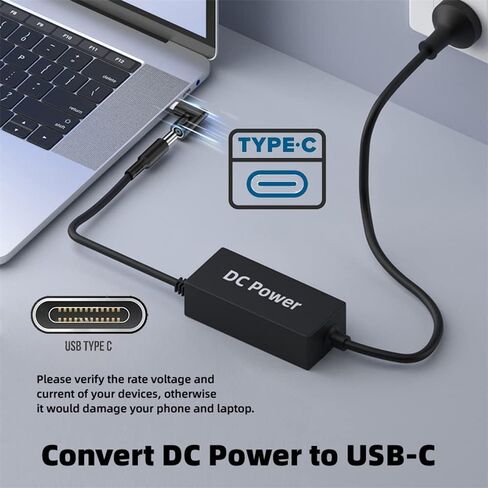 NFHK 140 واط 100 واط تيار مستمر جاك 5.5x2.1 مللي متر المدخلات إلى USB-C نوع-C بزاوية 90 درجة قابس طاقة محول الشحن للهاتف المحمول in Saudi Arabia