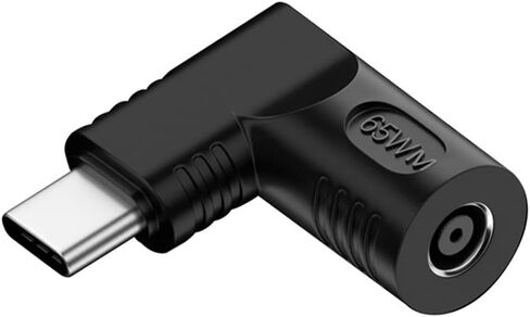 NFHK 140 واط 100 واط تيار مستمر جاك 5.5x2.1 مللي متر المدخلات إلى USB-C نوع-C بزاوية 90 درجة قابس طاقة محول الشحن للهاتف المحمول in Saudi Arabia