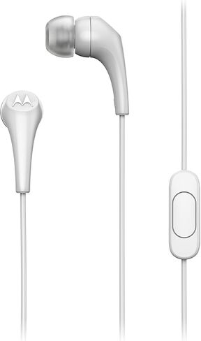 Motorola Wired Earbuds with Microphone - Earbuds 2-S Corded in-Ear Headphones, Control Button for Calls/Music, Comfortable Lightweight Silicone Ear Buds, Clear Bass Sound, Noise Isolation - Black in Kuwait