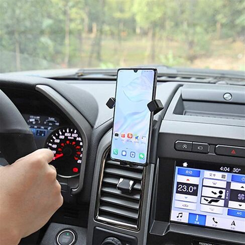 2015-2020 لفورد F-150 F150 لوحة سيارة تنفيس الهواء حامل الهاتف الخليوي حمالات جبل، حامل الهاتف المحمول مع F-250 F-350 2017-2020 مع الهواتف الذكية in Saudi Arabia