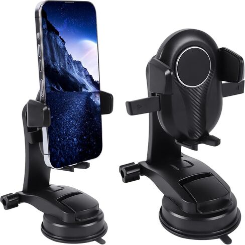 Dash Mount Phone Holder, Black, Compatible with iPhone 14/14 Pro/14 Pro Max, Samsung Galaxy S22/Note 20/A72/A52 5G, Huawei Google OnePlus and all smartphones in Saudi Arabia