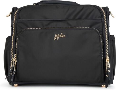 JuJuBe Diaper Bag, Travel Backpack and Large Tote with Portable Changing Pad, Stroller Hooks & Pockets for Baby Bottles, Diapers, Pacifier, Snacks, and Daily Essentials, BFF - Black Catwalk in Kuwait