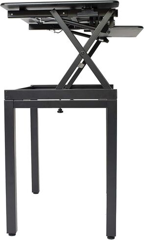 Rocelco Desk Deluxe Floor Stand Legs لـ DADR-40 وDADR-46 (R DADRB-FS)، 40-46 بوصة، أسود in Kuwait