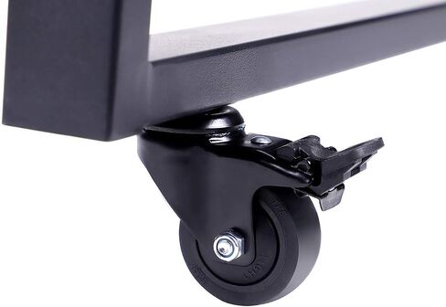 Rocelco Desk Deluxe Floor Stand Legs لـ DADR-40 وDADR-46 (R DADRB-FS)، 40-46 بوصة، أسود in Kuwait