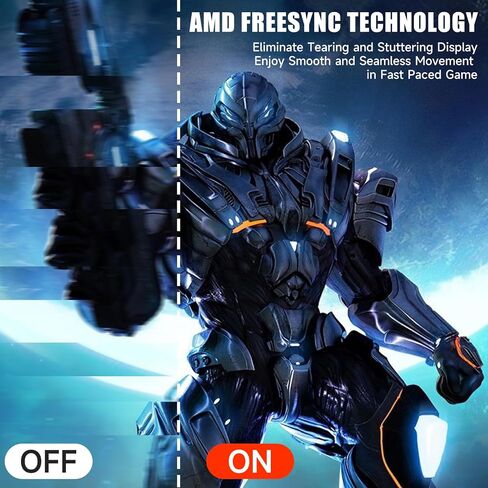 Gaming Monitor 27 Inch 144Hz/165Hz QHD 1440p Computer Monitor LED with Rainbow Lights, 95% sRGB AMD FreeSync G-Sync Compatible, 1ms DisplayPort, HDMI and Speakers, Eye Care Frameless Machine in Saudi Arabia